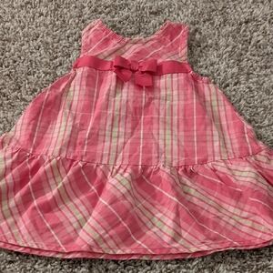 6/$35 Gymboree Pink and Cream Plaid Dress
